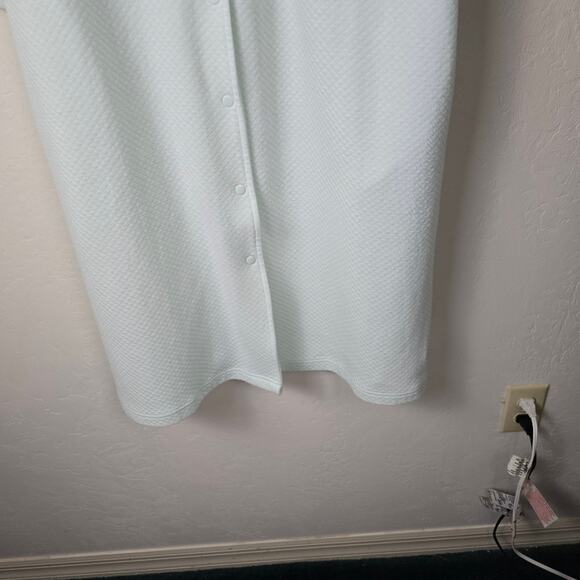 Cabernet Women's Mint Green Granny core Snap Robe Cottagecore Housecoat  L - Picture 12 of 13